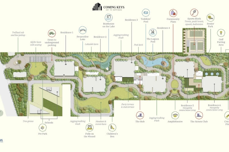 Site Plan of Max Estates